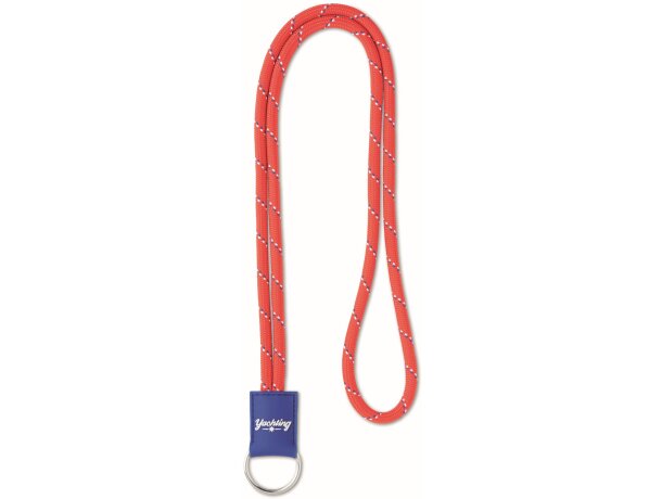 Lanyard redondo con etiqueta de pvc