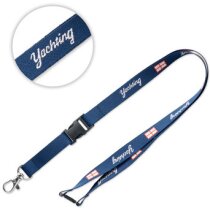 Lanyard tejido con hebilla de plástico