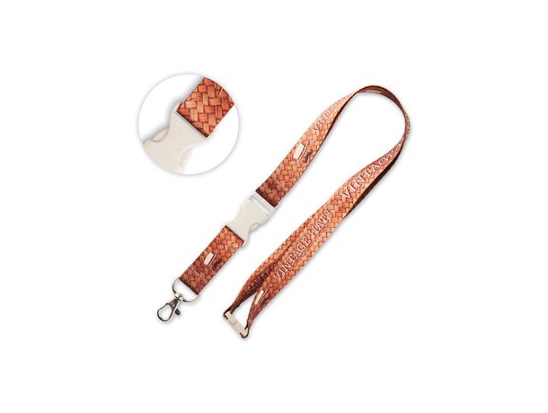 Lanyard sublimación con hebilla de plástico.