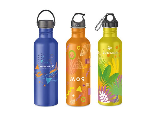 Botella de acero inoxidable de 500ml y de una pared personalizada