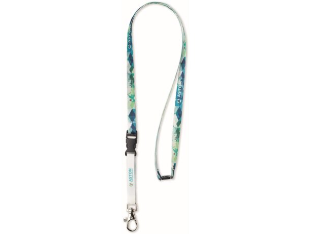 Lanyard satinado, sublimado y con hebilla 