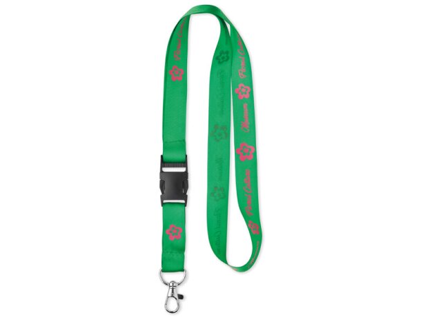 Lanyard satinado con hebilla