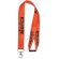 Lanyard satinado con hebilla rojo transparente