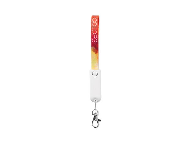 Lanyard y cable cargador 3 en 1 multicolour