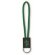 Lanyard cilíndrico corto con etiqueta de pvc