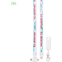 Lanyard y cable cargador 3 en 1 multicolour