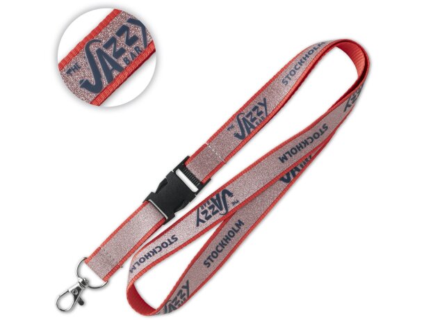 Lanyard personalizado con hebilla plástica