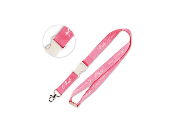 Lanyard de algodón orgánico con hebilla