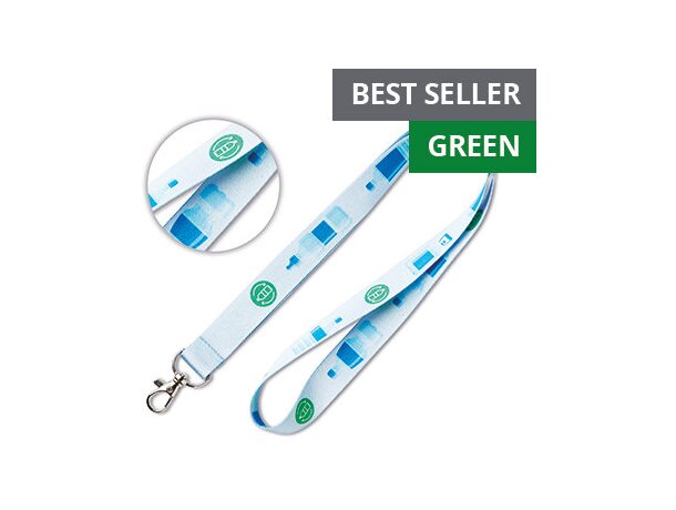 Lanyard de pet reciclado para sublimación. personalizado