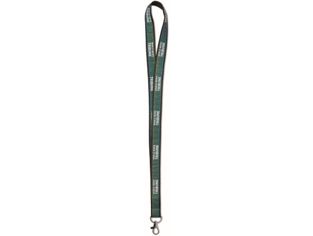 Lanyard de poliéster plano con capa iridiscente