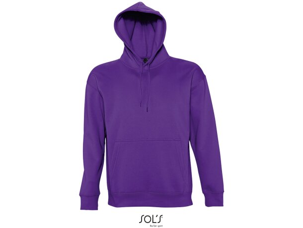 Sudaderas con capucha para personalizar de hombre Sol&#039;s algodón 320 g/m2 morado oscuro