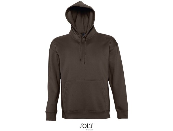 Sudaderas con capucha para personalizar de hombre Sol&#039;s algodón 320 g/m2 chocolate