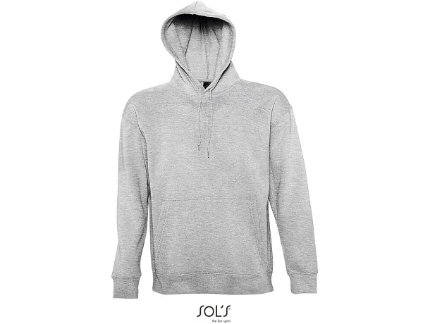 Sudaderas con capucha para personalizar de hombre Sol&#039;s algodón 320 g/m2 gris mezcla