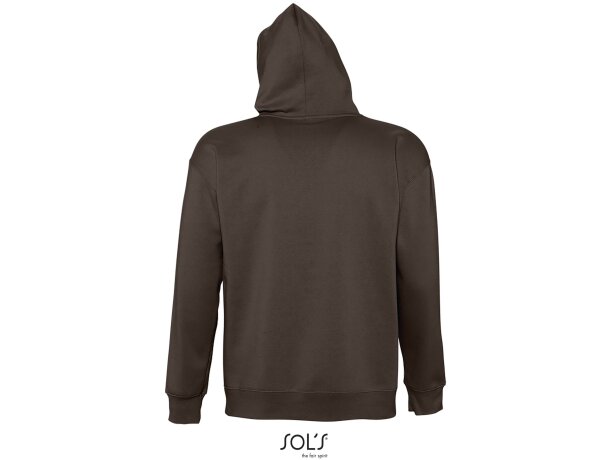 Sudaderas con capucha para personalizar de hombre Sol&#039;s algodón 320 g/m2 chocolate