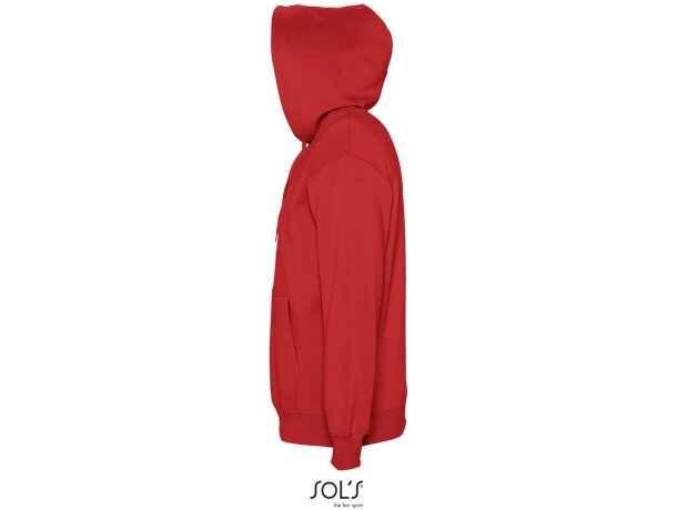 Sudaderas con capucha para personalizar de hombre Sol&#039;s algodón 320 g/m2 rojo