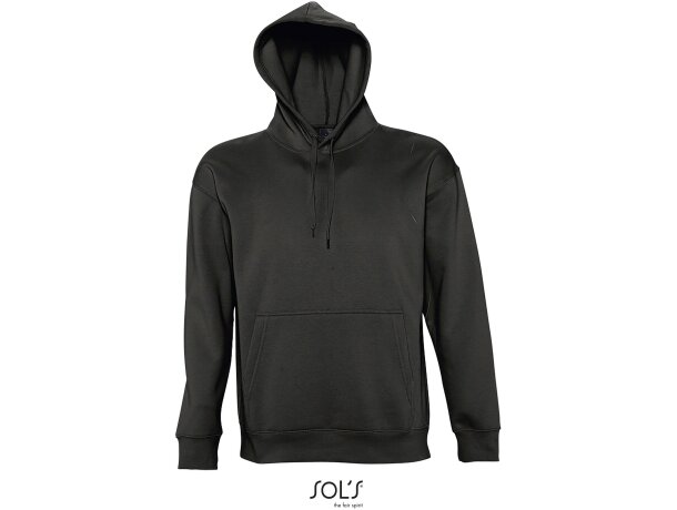 Sudaderas con capucha para personalizar de hombre Sol&#039;s algodón 320 g/m2 negro