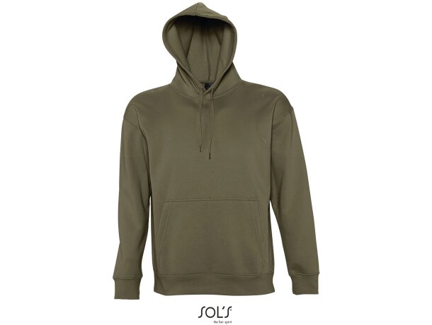 Sudaderas con capucha para personalizar de hombre Sol&#039;s algodón 320 g/m2 army