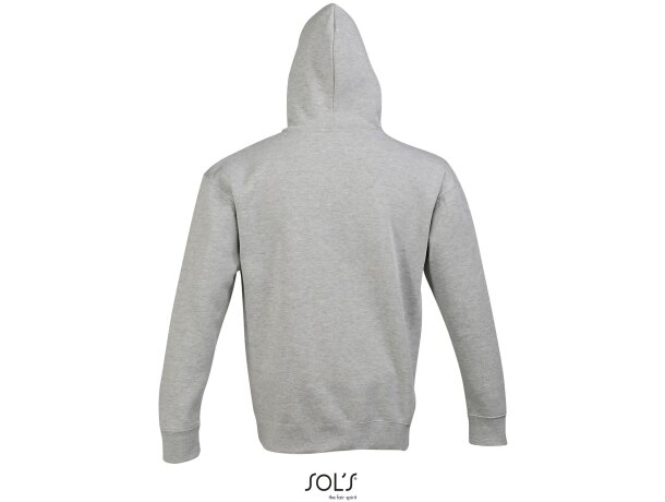 Sudaderas con capucha para personalizar de hombre Sol&#039;s algodón 320 g/m2 gris mezcla