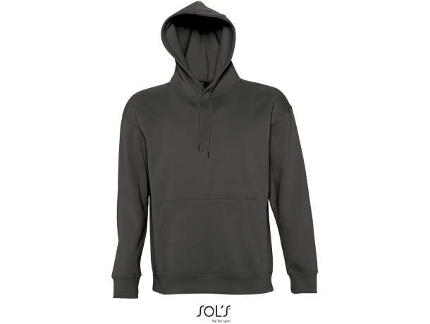 Sudaderas con capucha para personalizar de hombre Sol&#039;s algodón 320 g/m2 gris oscuro