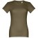 Camiseta para mujer publicidad THC Ankara Women algodón 100% 190 g/m2 entallada Verde militar