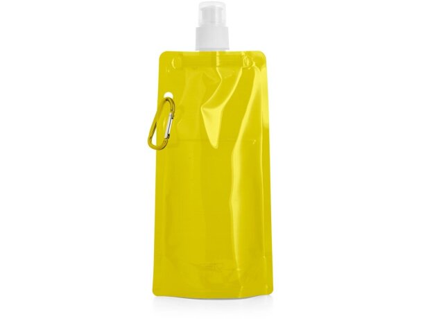 Botella Kwill plegable 460 mL para deportistas personalizada amarillo