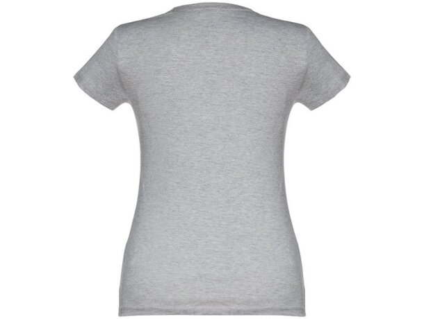 Camiseta para mujer publicidad THC Ankara Women algodón 100% 190 g/m2 entallada Gris claro matizado detalle 4