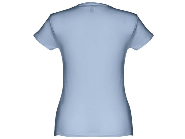 Camisetas mangas cortas corte entallado de algodón 150 g/m2 Thc Sofia Azul pastel detalle 14