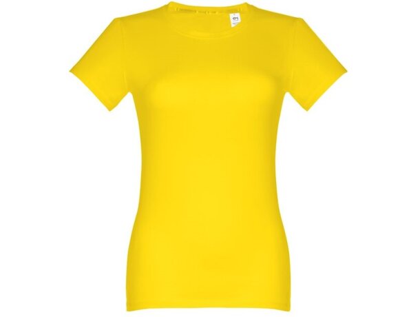 Camiseta para mujer publicidad THC Ankara Women algodón 100% 190 g/m2 entallada Amarillo detalle 30