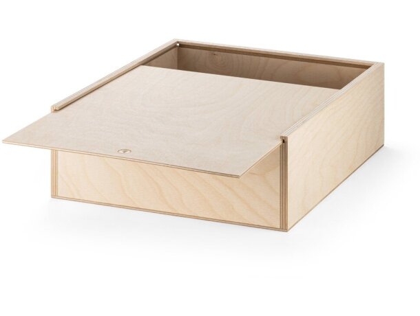 Caja Boxie Wood L de madera L natural claro