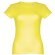 Camisetas manga corta THC Sofia 3XL para mujer algodón 100% 150 g/m2 Amarillo limón