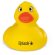 Pato Duck de goma de PVC amarillo