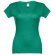 Camiseta de mujer personalizada THC Athens Women entallada algodón 100% 150 g/m2 Verde matizado detalle 2