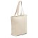 Bolsa Hackney de algodón 100% con cremallera natural claro