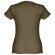 Camisetas mangas cortas corte entallado de algodón 150 g/m2 Thc Sofia Verde militar detalle 23