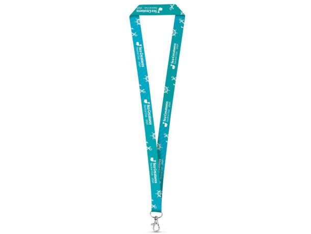 Lanyards personalizados con logo Brighton doble cara sublimación detalle 1