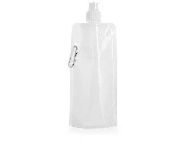 Botella Kwill plegable 460 mL para deportistas personalizada blanco