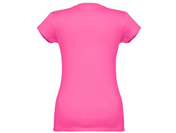 Camiseta de mujer personalizada THC Athens Women entallada algodón 100% 150 g/m2 Rosa detalle 24