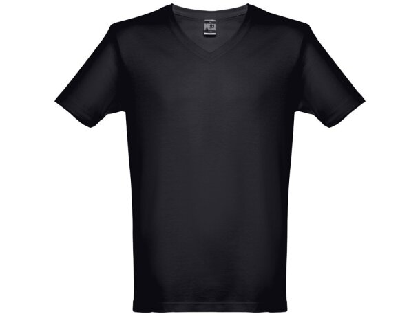 Camisetas con logotipo THC Athens hombre de algodón 100% 150 g/m2 Negro detalle 20