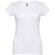 Camiseta corporativa entallada de mujer THC Athens Women WH algodón 100% 150 g/m2 Blanco detalle 2