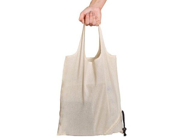 Bolso Orleans plegable 100% algodón natural claro