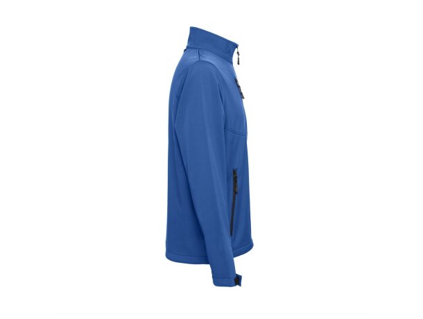 Chaquetas softshell unisex THC Eanes con poliéster 280 g/m2 y forro polar Azul royal detalle 8