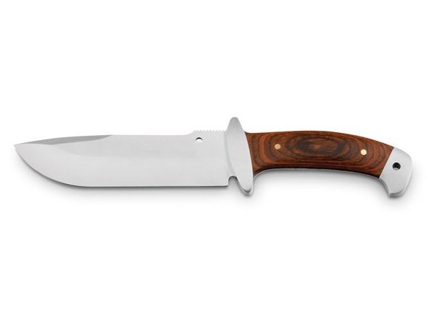 Cuchillo Norris de acero inoxidable y madera natural oscuro