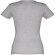 Camisetas mangas cortas corte entallado de algodón 150 g/m2 Thc Sofia Gris claro matizado detalle 6