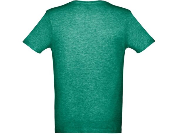 Camisetas con logotipo THC Athens hombre de algodón 100% 150 g/m2 Verde matizado detalle 3