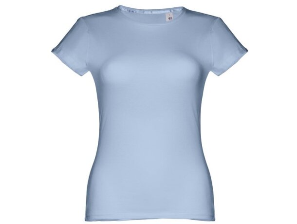 Camisetas mangas cortas corte entallado de algodón 150 g/m2 Thc Sofia Azul pastel detalle 13