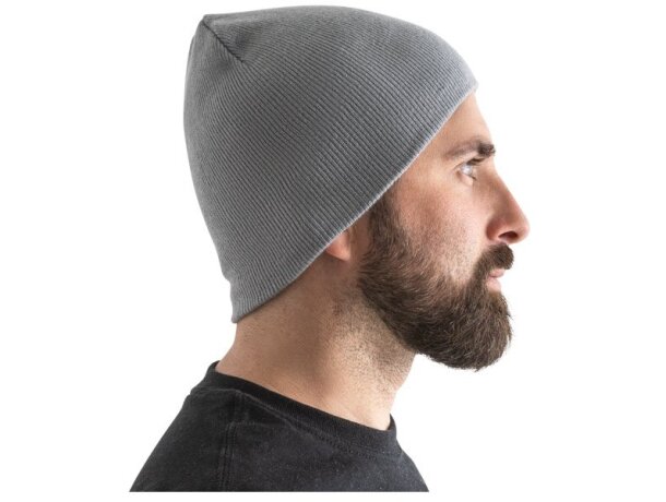 Gorro Hawk unisex rPET gris claro