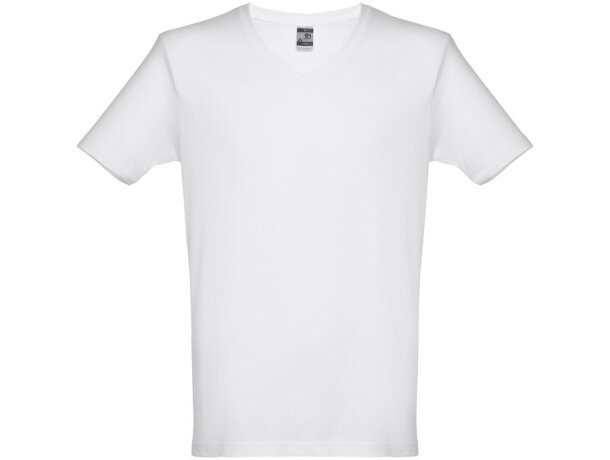 Camiseta promocional unisex THC Athens WH tubular corte regular algodón 100% 150 g/m2 detalle 1