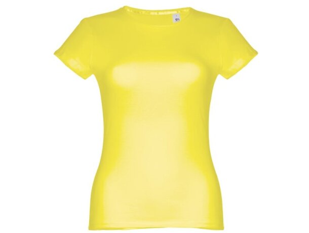 Camisetas manga corta THC Sofia 3XL para mujer algodón 100% 150 g/m2 Amarillo limón detalle 25