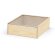 Caja boxie clear L de madera con tapa deslizante acrílica Natural oscuro