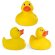 Muñecos antiestrés pato Duck de goma PVC amarillo para jugar en el agua detalle 1